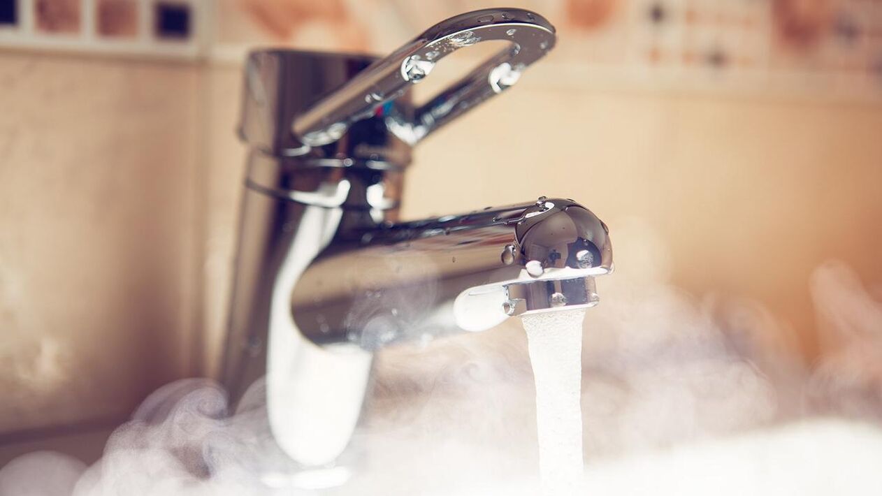 hot water tap to steam the penis before enlarging it with soda