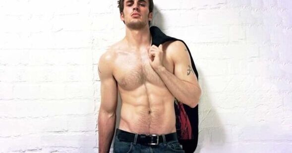 brutal man with enlarged penis